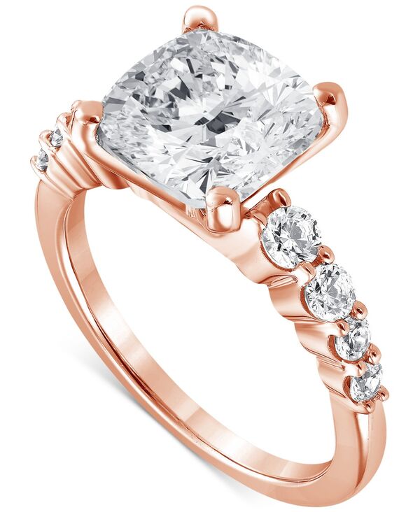 ̵ Хå꡼ߥ奫 ǥ  ꡼ Lab Grown Certified Diamond Cushion Engagement Ring (5-1/2 ct. t.w.) in 14k Gold Rose Gold