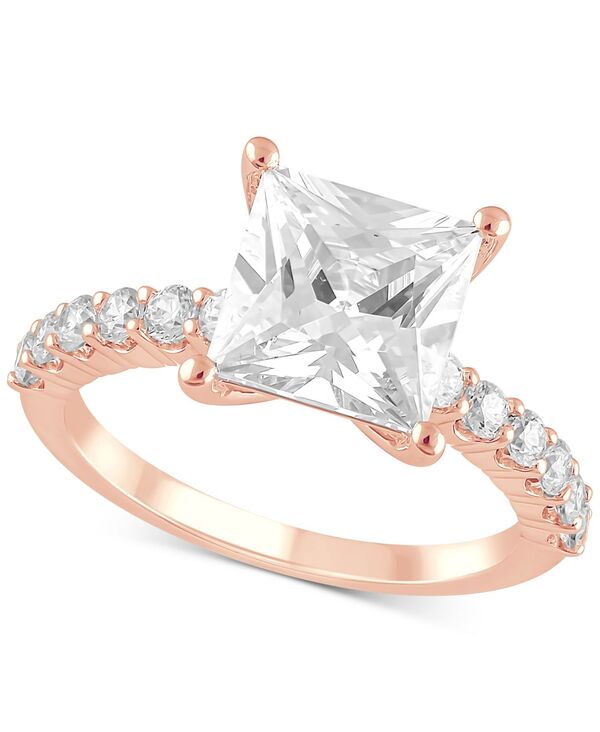 【送料無料】 バッジェリーミシュカ レディース リング アクセサリー Lab Grown Certified Diamond Princess Engagement Ring (3-1/2 ct. t.w.) in 14k Gold Rose Gold