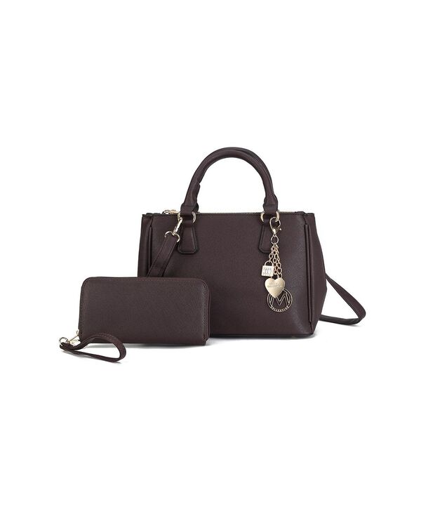 【送料無料】 MKFコレクション レディース ハンドバッグ バッグ Ruth Women's Satchel Bag with Wallet by Mia K Coffee