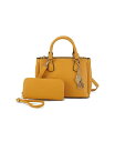 【送料無料】 MKFコレクション レディース ハンドバッグ バッグ Ruth Women's Satchel Bag with Wallet by Mia K Mustard