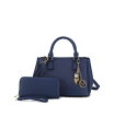 【送料無料】 MKFコレクション レディース ハンドバッグ バッグ Ruth Women's Satchel Bag with Wallet by Mia K Navy