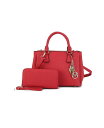 【送料無料】 MKFコレクション レディース ハンドバッグ バッグ Ruth Women's Satchel Bag with Wallet by Mia K Red