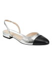 【送料無料】 マークフィッシャー レディース パンプス シューズ Women's Dela Closed Toe Slingbacks Dress Flats Silver - Manmade