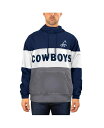 【送料無料】 ニューエラ メンズ パーカー・スウェット フーディー アウター Men's Navy and White Dallas Cowboys Fleec...