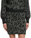 【送料無料】 ダナキャランニューヨーク レディース スカート ボトムス Women's Animal-Print Pull-On Mini Sweater Skirt Granite/black
