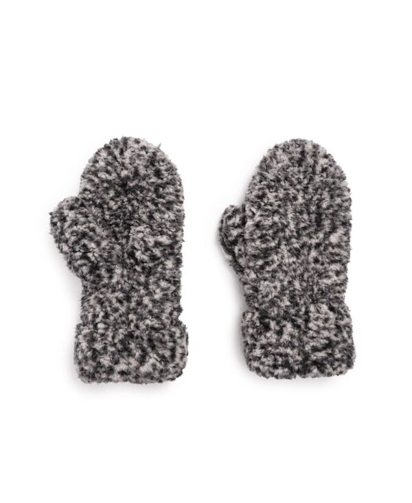 yz NNX fB[X  ANZT[ Women's Sherpa Mitten Gloves Frosted Black One Size Frosted black