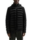     q[S{X Y WPbgEu] AE^[ Men's Detachable Hood Water-Repellent Jacket Black