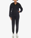 【送料無料】 ホワイトマーク レディース ナイトウェア アンダーウェア Women 039 s Fleece Lined 2-Pc. Tracksuit Set Black