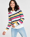 ̵ 륢ɥ ǥ ˥åȡ  Petite Holiday Themed Whimsy Sweaters Multi Stripe