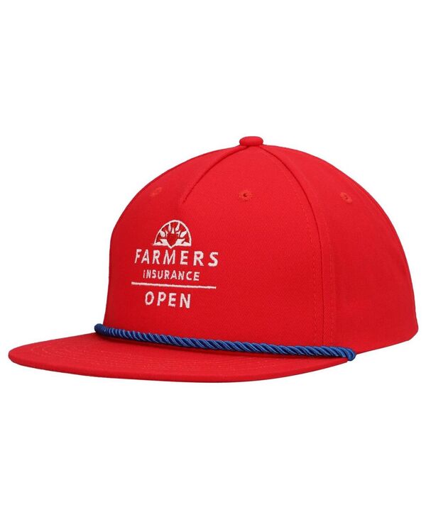  アヘッド メンズ 帽子 アクセサリー Men's Red Farmers Insurance Open Colonial Snapback Hat Red