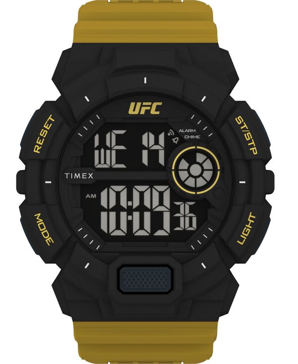 【送料無料】 タイメックス メンズ 腕時計 アクセサリー UFC Men's Quartz Striker Resin Yellow Watch 50mm Yellow