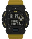 yz ^CbNX Y rv ANZT[ UFC Men's Quartz Striker Resin Yellow Watch 50mm Yellow