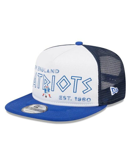 【送料無料】 ニューエラ メンズ 帽子 アクセサリー Men's White Royal New England Patriots Gridiron Classics Banger 9FIFTY Trucker Snapback Hat White, Royal 【送料無料】 ニューエラ メンズ 帽子 アクセサリー Men's White Royal New England Patriots Gridiron Classics Banger 9FIFTY Trucker Snapback Hat White, Royal