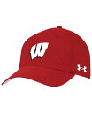 yz A_[A[}[ Y Xq ANZT[ Men's Red Wisconsin Badgers Airvent Performance Flex Hat Red