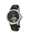 【送料無料】 ストゥーリング メンズ 腕時計 アクセサリー Original Model 541 Stainless Steel Case Genuine Alligator Strap Exposed Tourbillon Movement Men 039 s watch Black