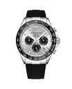 yz XgD[O Y rv ANZT[ Men's Aqua master 4042 Quartz 42mm Chronograph Watch Silver