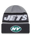 yz j[G Y Xq ANZT[ Men's Gray New York Jets 2023 Sideline Tech Cuffed Knit Hat Gray