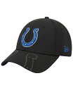 【送料無料】 ニューエラ メンズ 帽子 アクセサリー Men 039 s Black Indianapolis Colts Top Visor 9FORTY Adjustable Hat Black