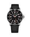 yz XgD[O Y rv ANZT[ Men's 4041 Diver Watch Nylon Strap Rotating Bezel Black