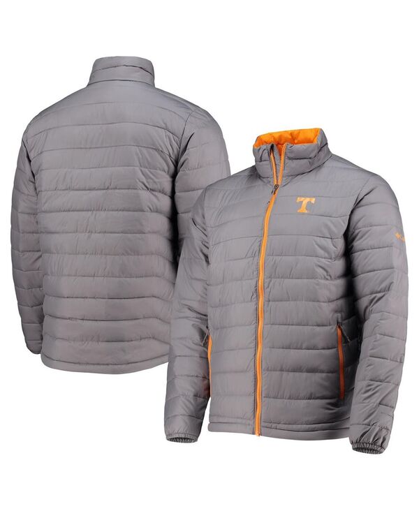  コロンビア メンズ ジャケット・ブルゾン アウター Men's Charcoal Tennessee Volunteers Powder Lite Omni-Heat Reflective Full-Zip Jacket Charcoal