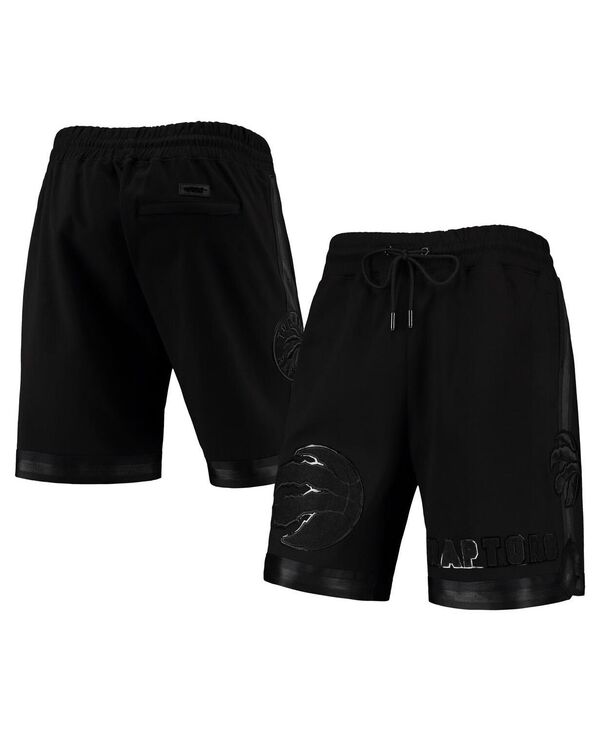 【送料無料】 プロスタンダード メンズ ハーフパンツ・ショーツ ボトムス Men's Toronto Raptors Triple Black Gloss Shorts Black