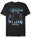 【送料無料】 フィフスサン メンズ Tシャツ トップス Harry Potter Men 039 s Goblet of Fire Group Poster Short Sleeve T-Shirt Black