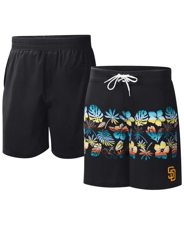 【送料無料】 カール バンクス メンズ ハーフパンツ・ショーツ 水着 Men's Black San Diego Padres Breeze Volley Swim Shorts Black