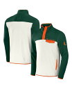 【送料無料】 ファナティクス メンズ ジャケット ブルゾン アウター Men 039 s Darius Rucker Collection by Forest Green White Miami Hurricanes Micro Fleece Half-Snap Jacket Forest Green, White