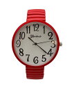 yz IrAvbg fB[X rv ANZT[ Big Face Fun Colors Women Watch Red