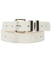 yz XeB[u }f fB[X xg ANZT[ Women's Multi-Loop Faux-Leather Belt Bone