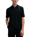【送料無料】 フューゴ メンズ ポロシャツ トップス Men's Dekok Zip-Closure Polo Shirt Black