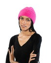 【送料無料】 マーカスアドレール レディース 帽子 ニットキャップ アクセサリー Eyelash Cuff Beanie Hot Pink