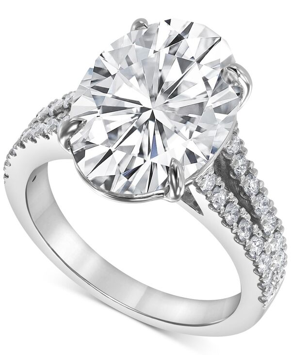 ̵ Хå꡼ߥ奫 ǥ  ꡼ Certified Lab Grown Diamond Oval Solitaire Plus Engagement Ring (7-1/2 ct. t.w.) in 14k White Gold White Gold