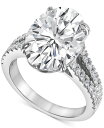 yz obWF[~VJ fB[X O ANZT[ Certified Lab Grown Diamond Oval Solitaire Plus Engagement Ring (7-1/2 ct. t.w.) in 14k White Gold White Gold