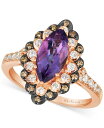 【送料無料】 ル ヴァン レディース リング アクセサリー Grape Amethyst (1-3/8 ct. t.w.) & Diamond (3/8 ct....