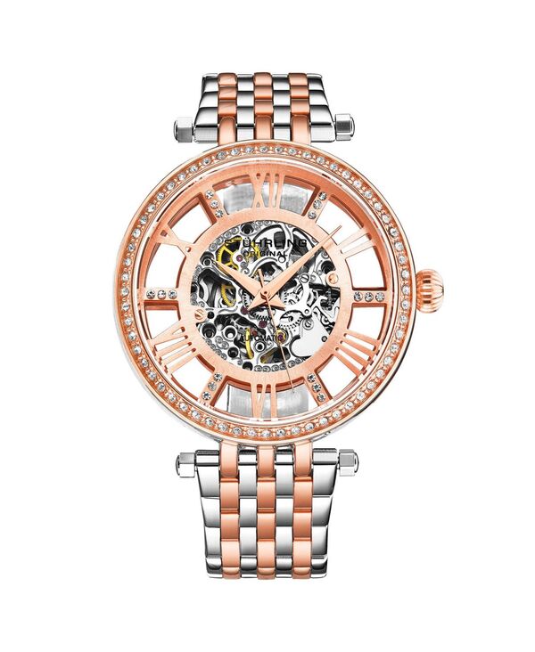 ̵ ȥ ǥ ӻ ꡼ Delphi 3944 Automatic 38mm Ladies Skeleton Watch Rose Gold