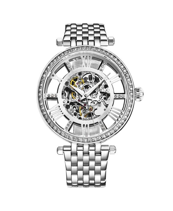 ̵ ȥ ǥ ӻ ꡼ Delphi 3944 Automatic 38mm Ladies Skeleton Watch Silver Tone