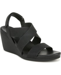 【送料無料】 ナチュライザー レディース サンダル シューズ Palmer Wedge Sandals Black Faux Nubuck