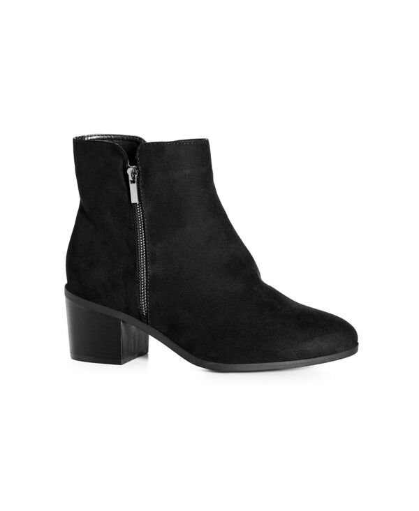 【送料無料】 アベニュー レディース ブーツ・レインブーツ シューズ Women's WIDE FIT Jean Ankle Boot - black Black