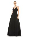 【送料無料】 マックダガル レディース ワンピース トップス Women's Ieena Classic A-Line V-Neck Ball gown Bla...