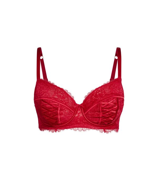 【送料無料】 シティーシック レディース ブラジャー アンダーウェア Women's Irina Underwire Demi Bra Ruby