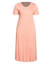 【送料無料】 アベニュー レディース ナイトウェア アンダーウェア Women's Plus size Plain Nightdress - coral Orange peach