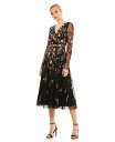 【送料無料】 マックダガル レディース ワンピース トップス Women's Floral Embroidered A-Line Cocktail Dress ...