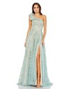 【送料無料】 マックダガル レディース ワンピース トップス Women's Embellished Bow One Shoulder A Line Gown ...