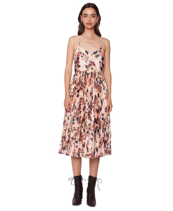 【送料無料】 ロストアンドワンダー レディース ワンピース トップス Women 039 s Thea Printed Pleated Midi Dress Cream Floral Multi