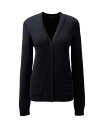 【送料無料】 ランズエンド レディース ニット セーター カーディガン アウター School Uniform Women 039 s Cotton Modal Button Front Cardigan Sweater Black