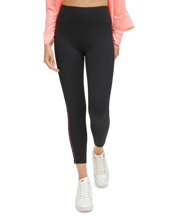 yz _i L j[[N fB[X MX {gX Women's High-Waist Logo Tape Leggings atomic pink