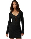yz RbgI fB[X s[X gbvX Women's Keyhole Lace Mini Dress Black