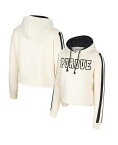 【送料無料】 コロシアム レディース パーカー・スウェット アウター Women's Cream Purdue Boilermakers Perfect Date Cropped Pullover Hoodie Cream