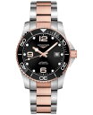 yz W Y rv ANZT[ Men's Swiss Automatic HydroConquest Two-Tone Stainless Steel Bracelet Watch 41mm Black